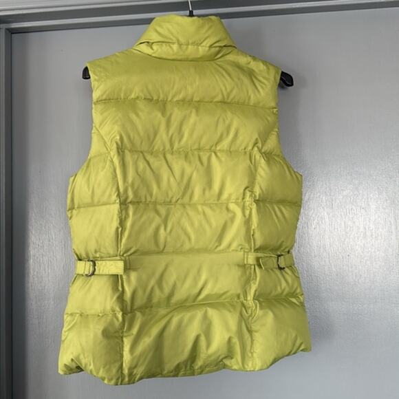 Eddie Bauer Premium  Goose Down Filled Women's Green Zip Puffer Vest  M Quilted - Picture 2 of 5